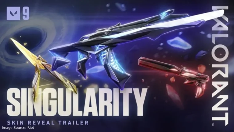 VALORANT Singularity 2.0 Butterfly Knife skin in action